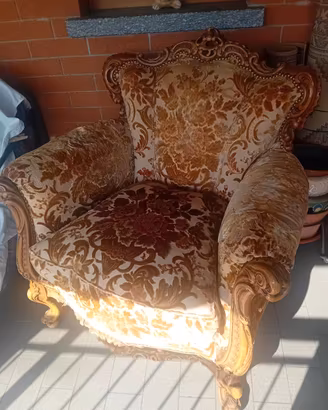 poltrona stile barocco
