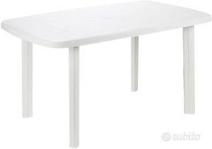 Tavolo in resina Faro bianco cm 137×85