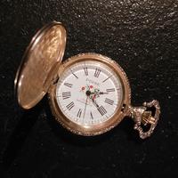 Orologio da taschino con disegno caccia