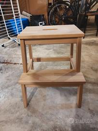 Scaletta/sgabello IKEA, faggio 50 cm