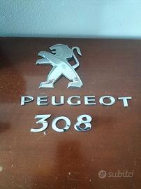 Scritta + Logo portellone posteriore Peugeot 308