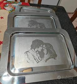 Tris Vassoi Vintage anni 70