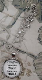 Collana ciondolo per sorella o amica