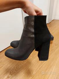 Tronchetti in pelle nera n. 38 Janet&Janet