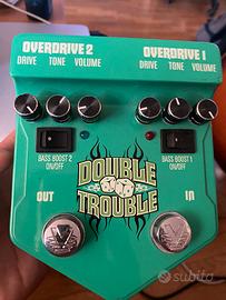 Pedale chitarra doppio overdrive double trouble