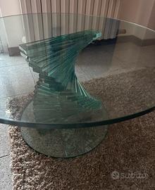 Tavolino in cristallo