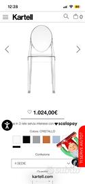 Sedie Kartell VICTORIA GHOST Trasparente