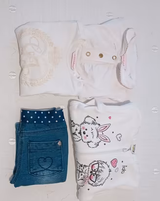 Lotto Bimba: felpa t shirt Guess, jeans Chicco