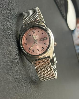 Seiko 5 Arabic Salmone