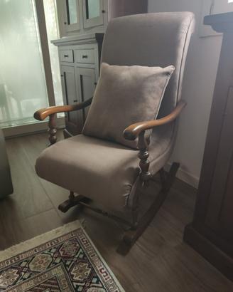 poltrona vintage dondolo