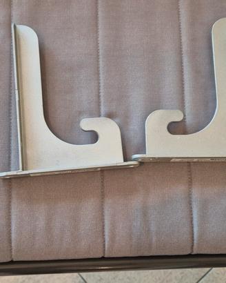 4 Staffe supporto per mensola IKEA SKÅDIS  grigio.
