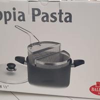 Ballarini doppia pasta pentola antiaderente nuova