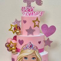 torta in polistirolo Barbie 