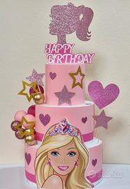 torta in polistirolo Barbie 