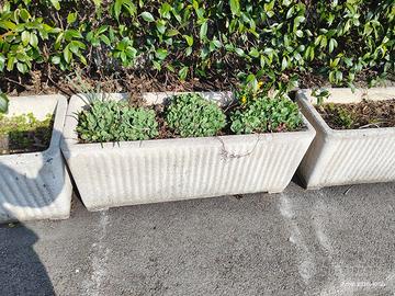 vasi fiori in cemento 102 x 40 x h40