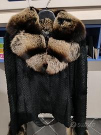 Giacca con vera pelliccia di volpe