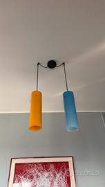 Lampadario Stilnovo anni 50 vetro di Murano