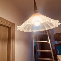 Lampadario vetro di murano diametro 45 larghezza