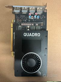 Scheda video Nvidia quadro p2200 perfetta 5gb