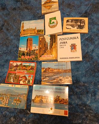 Lotto 15+ Libretti Cartoline Vintage Souvenir Anni