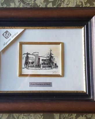 Quadro Rieti in argento