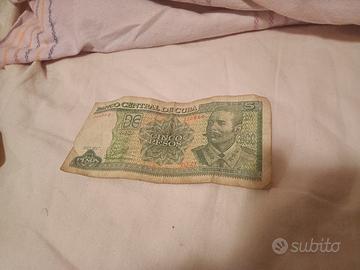 5 peso cubani molto rara