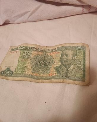 5 peso cubani molto rara