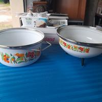 Set Vintage Smalterie Corsico – Pentola e Scolapas