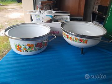 Set Vintage Smalterie Corsico – Pentola e Scolapas