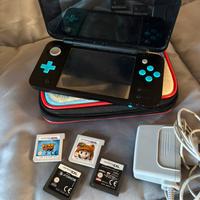 Nintendo 2DS XL console + 4 giochi (Mario, Spiderm