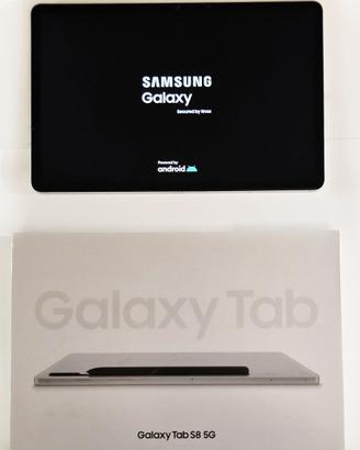 Samsung Galaxy Tab S8 X706B 5G 128GB Silver Tablet