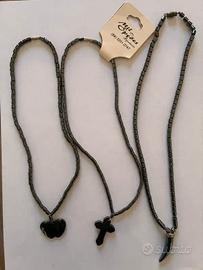 3 Collane in Ematite