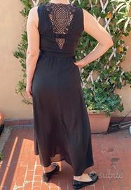 Abito lungo in chiffon