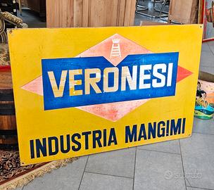 grande targa in lamiera Veronesi 