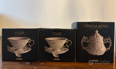 Teiera e tazze tè Seletti I-Wares Gold I-Tea