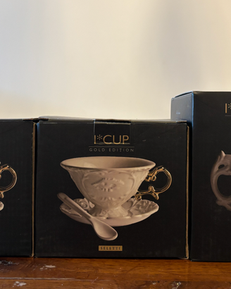Teiera e tazze tè Seletti I-Wares Gold I-Tea