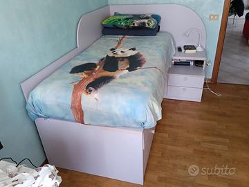 Letto cameretta rialzato 