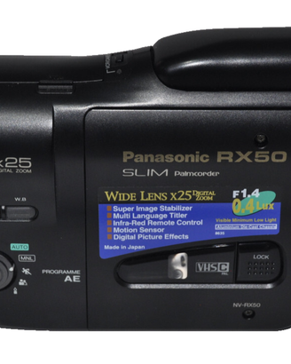 VIDEOCAMERA VINTAGE PANASONIC RX50 SLIM PALMCORDER