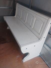 Panca in legno bianco 