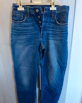 Jeans Levi's 501 crop  xs donna 