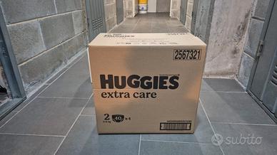 2 scatole da 160 pannolini Huggies