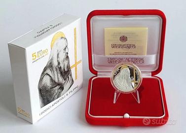 Moneta 5 € 2024 Argento Vaticano San Filippo proof