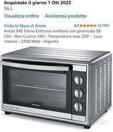 Forno Elettrico Ariete Bon Cuisine 560 (56L) - Com
