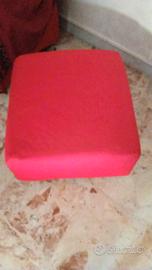 pouf rosso