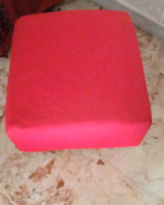 pouf rosso