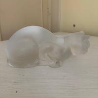 Scultura vetro raff. Gatto gioielleria fiorentino
