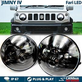 2 FARI LED 7'' Per SUZUKI JIMNY 4 Bianco Ghiaccio