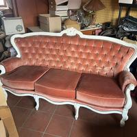 Divano stile barocco in velluto