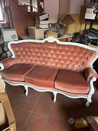 Divano stile barocco in velluto