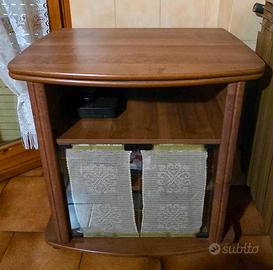 Mobile porta TV angolare in legno